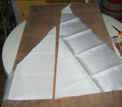 Stephen's cut sailcloths. Photo: SR